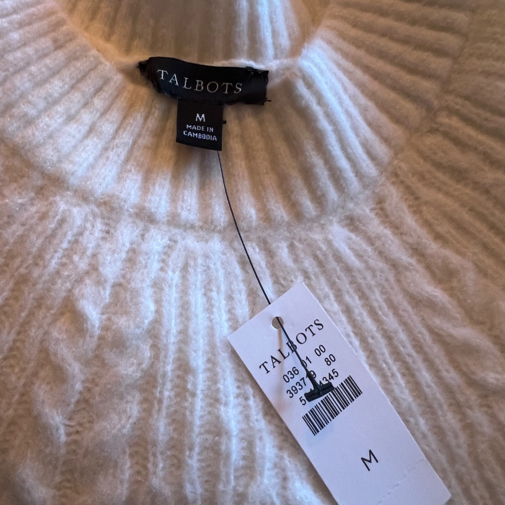 Cable Knit Shift Dress - Talbots - NWT - Picture 4 of 5